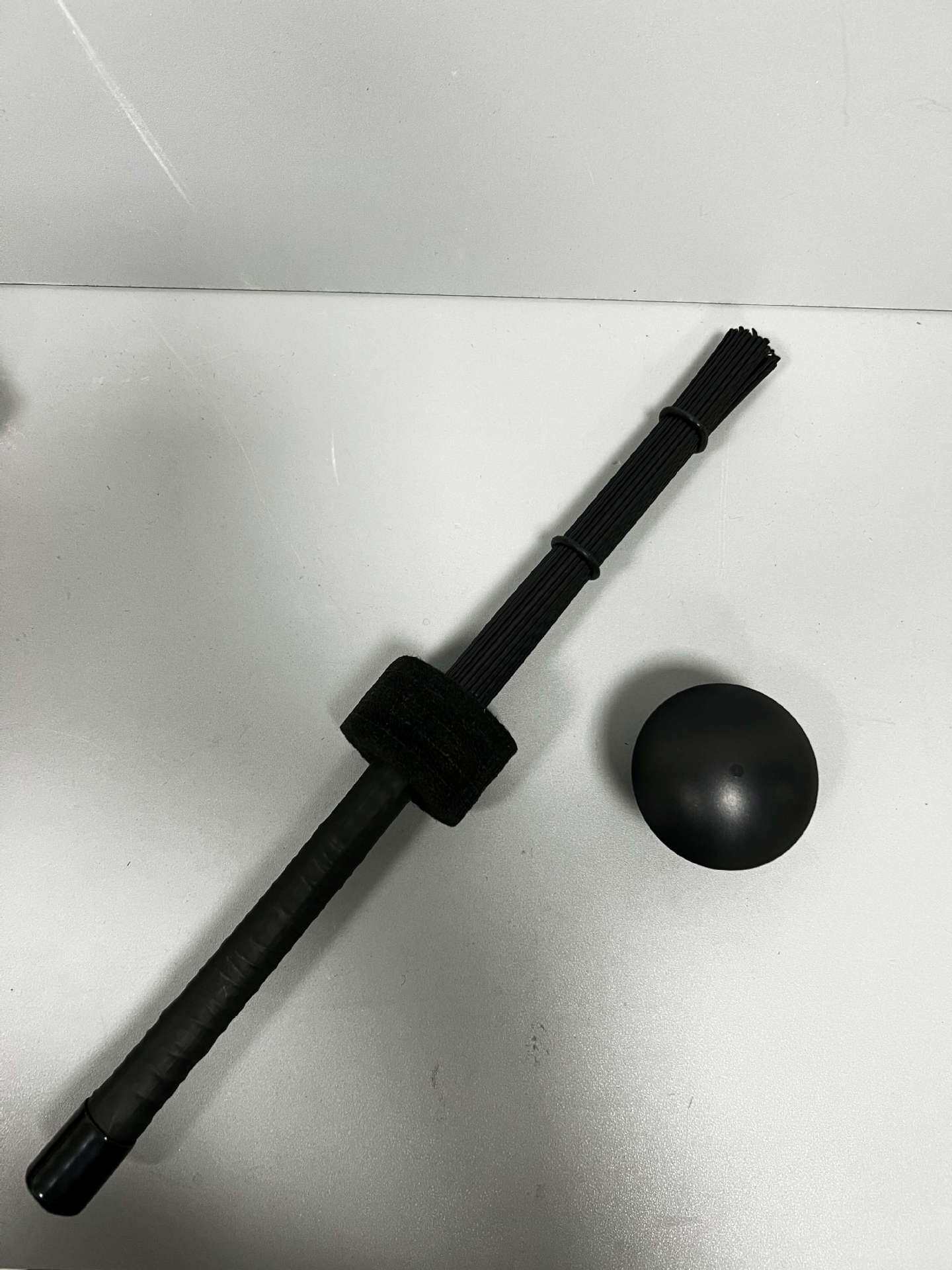 新款手指沙蛋手铃指铃非洲鼓手摇沙球WS-BK新款波浪鼓刷套装