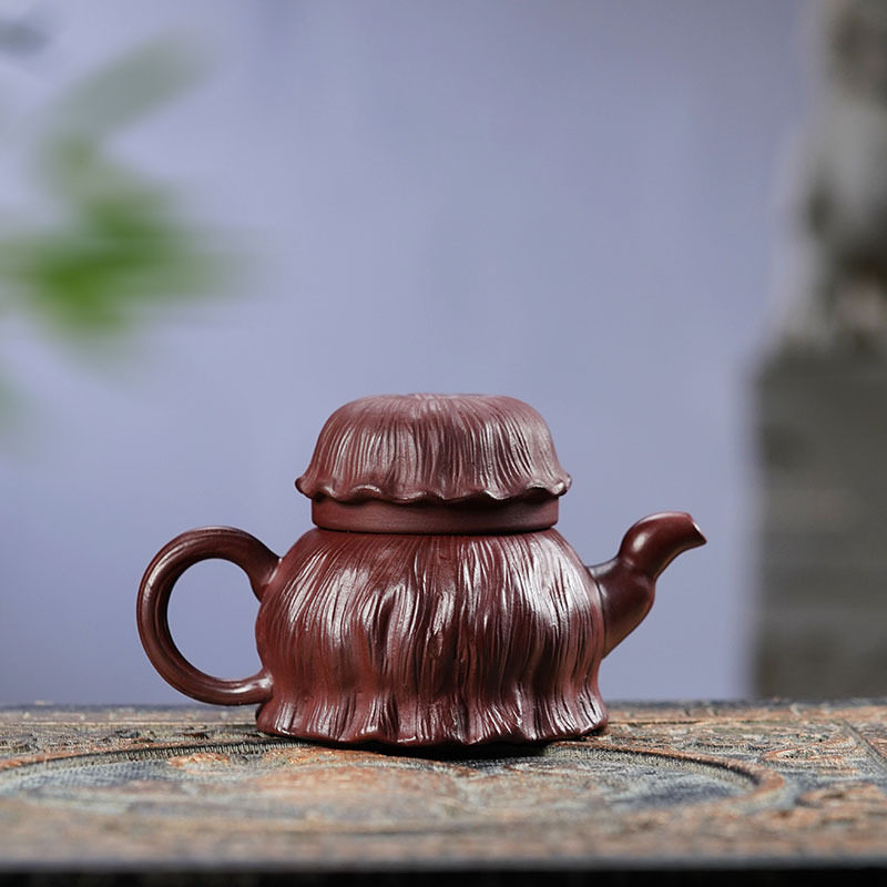 热卖全手工紫砂壶莲蓬壶原矿紫泥茶壶大号花器茶具一件起批厂家
