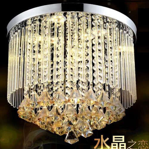 走廊过道灯饰北欧现代简约入户玄关阳台灯网红爆款轻奢水晶吸顶灯