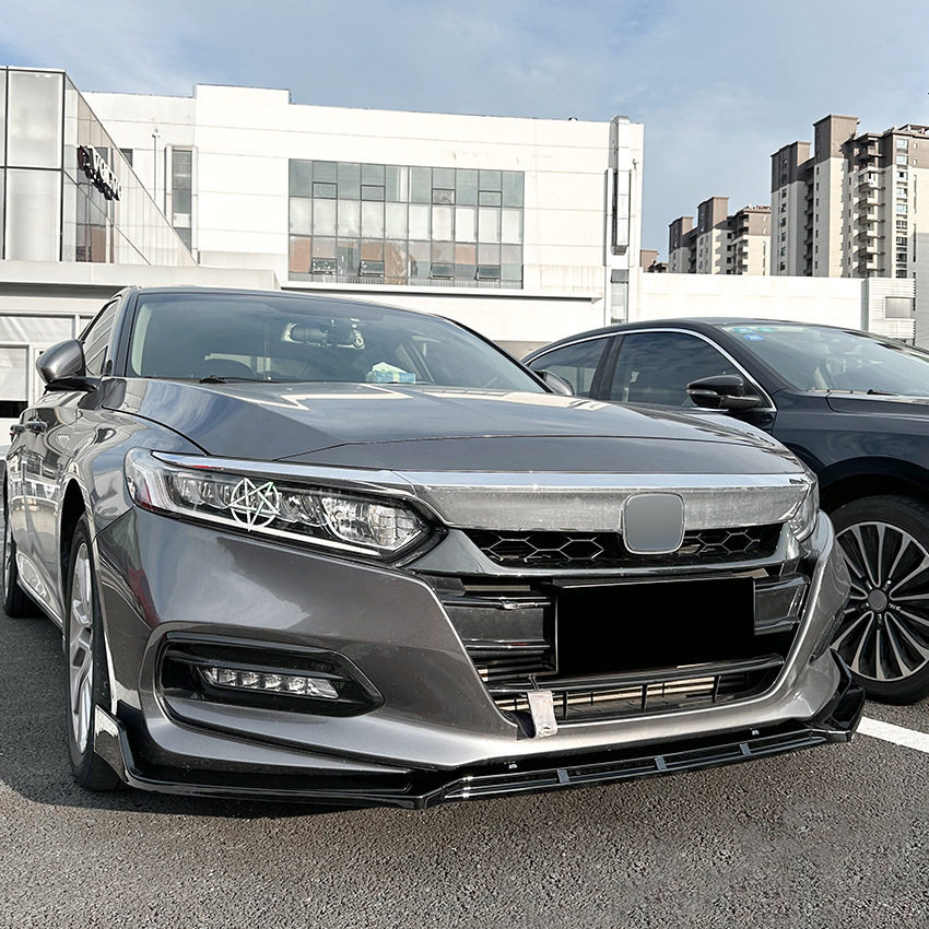 适用本田雅阁十代Accord 10gen 2018-2021前铲前唇扰流板外饰改装