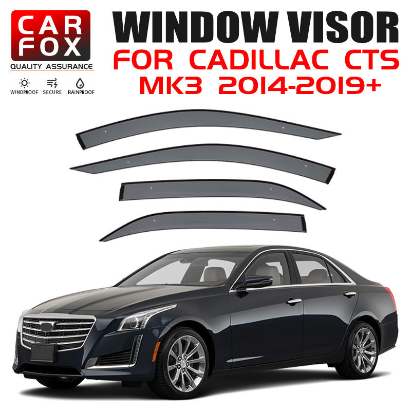 适用于凯迪拉克CTS车窗晴雨挡雨眉威果Cadillac CTS Window visor