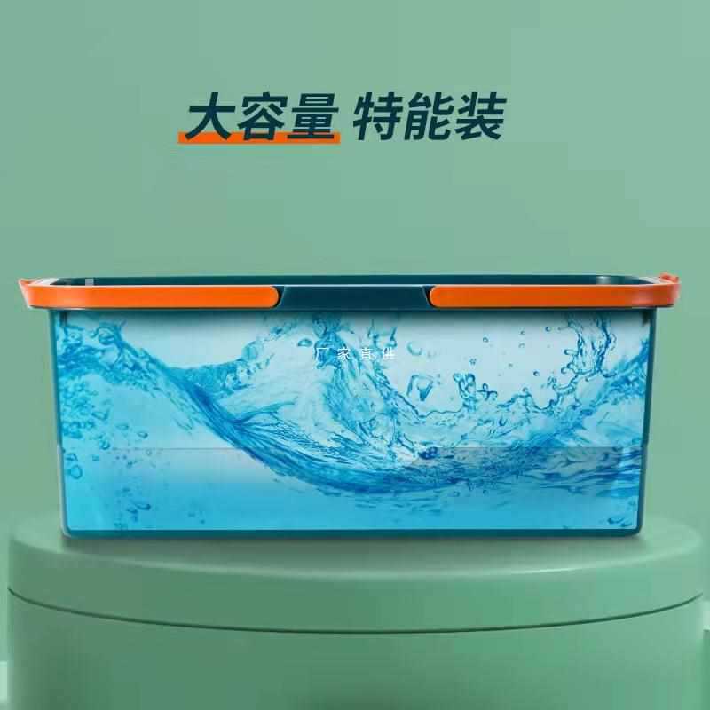拖把桶单卖塑料大号加高水桶加厚白色长方形办公室收纳拖地桶图片