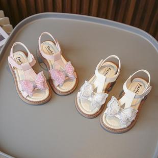 夏款 夏季 女童宝宝小中大童软底鞋 子 儿童公主凉鞋 2024新款 女童鞋