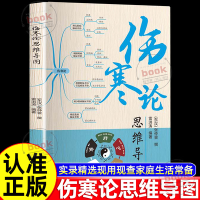 认准正版】伤寒论思维导图正版实录精选现用现查家庭生活常备伤寒杂病论白话文全解无障碍阅读零基础学中医基础知识中医养生书籍