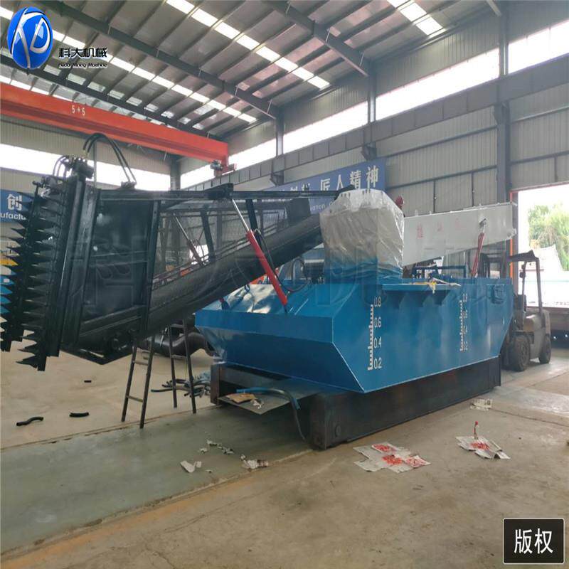 天津海河水草清理 水下水草打捞设备 全自动水面保洁船现货