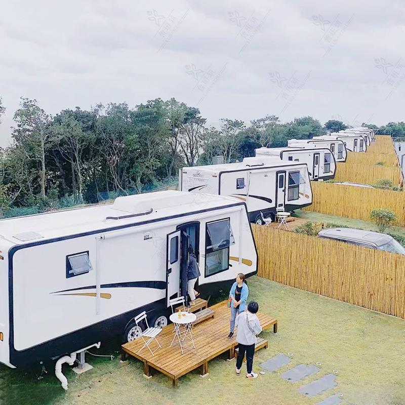 商社20230130移动店 露营地拖挂式牵引餐车 区可流动小卖铺摆房摊