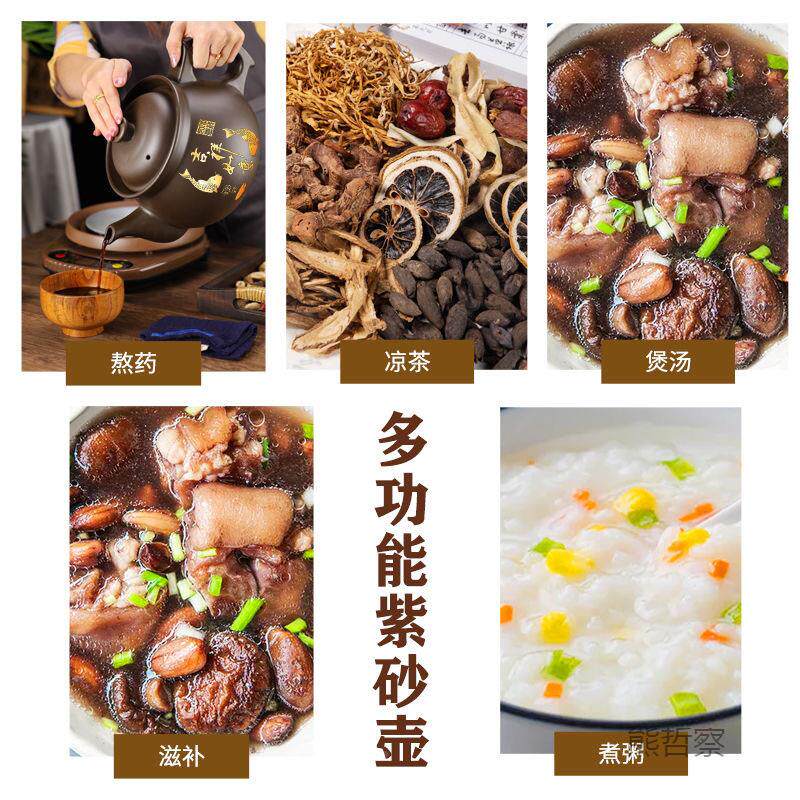 药壶煎全1自动熬药紫养砂生壶多功能煎药砂壶全自动熬药电锅熬药