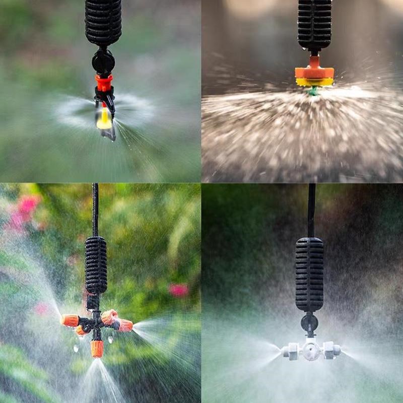 大棚喷淋系统降温细n雨朝下喷头农用吊挂浇水育苗灌溉神器微滴灌