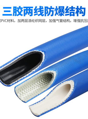 OWE三胶d两线高压软管氧气管乙炔管耐油橡胶管耐压煤气管小风炮管