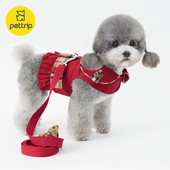 春夏款 外出宠物衣服小狗牵引x衣胸背衣猫咪泰迪博美腰带胸背衣套