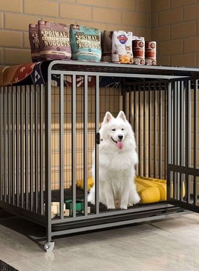 Dog aCage Medium and Large Indoor Dog with Toilet Separate F