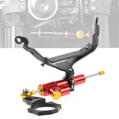 适用川崎Z900RS 18-24年摩托车改装方向阻尼器防甩W头下装支架配