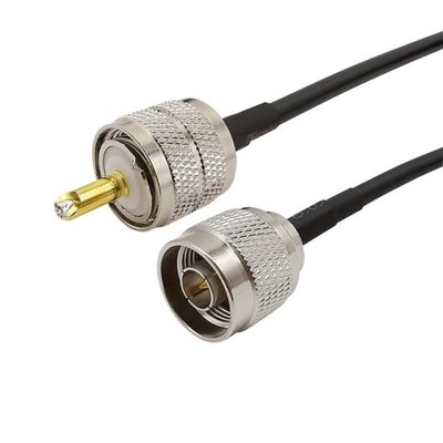 N Malbe to UHF Pl259 PL-259 Male Plug Adapter LMR200 (ALSR20