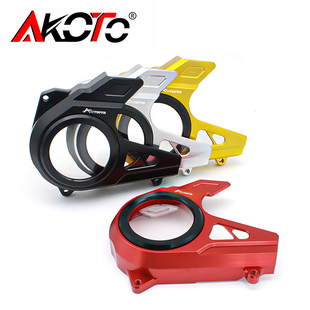 适用春风800NK改n装 透明小齿轮盖 左小盖小飞盖 透明小链条盖配