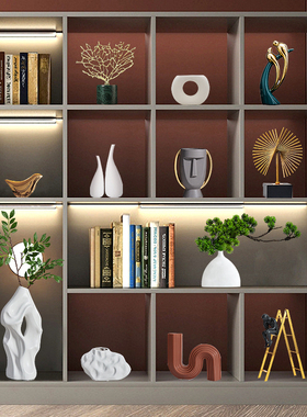 现轻奢级感艺术软装饰品摆件简约档家居客厅酒T柜Z电视柜摆设