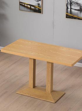 快餐桌椅组合小吃面馆饭店汉堡奶茶甜品早餐食堂餐饮Y桌商用长方