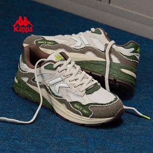 Kappa女鞋老爹鞋女款2025新款秋季网面厚底百搭休闲鞋子女运动鞋