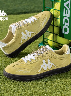 Kappa女鞋TIFO德训鞋女2025冬季新款休闲鞋子复古运动板鞋女款