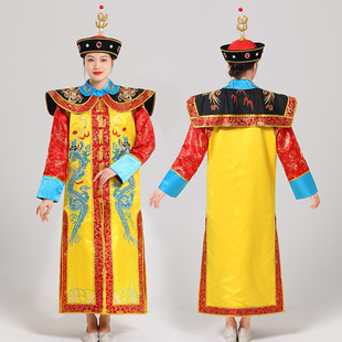 清朝皇后服成人清宫古装龙袍凤袍绣花演出服慈禧皇太后影视剧写真