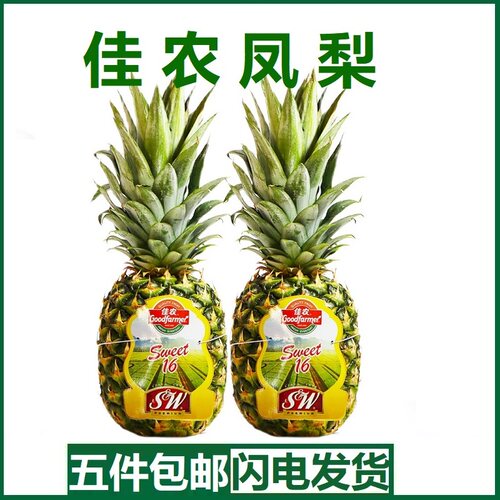 佳农SW凤梨菲律宾进口新鲜热带水果无眼金菠萝削皮即食饮品1000g