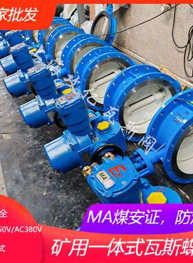 WSD4F-10DN150瓦斯专用阀矿用瓦斯专用阀矿用瓦斯蝶阀瓦斯阀