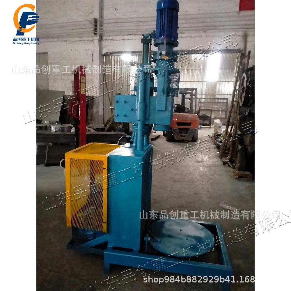 半自动立式油桶切割机 油桶自转剪切机 立式半自动废油桶切割设备