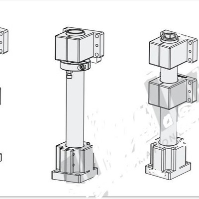 机构安装组件底座/立柱/锁块/加强块ZCD01-D35 ZCD18 ZCD11 ZCD16