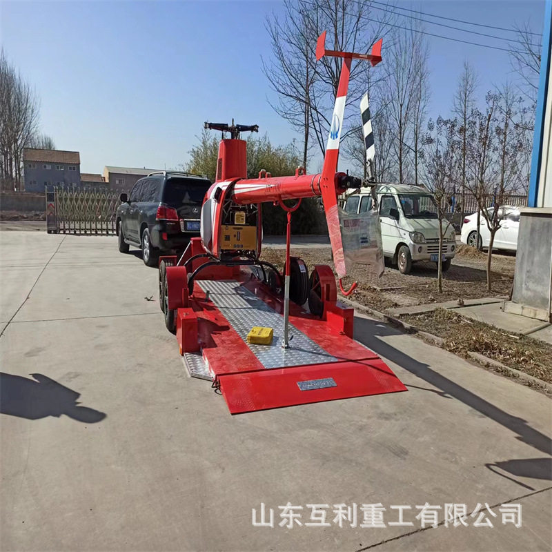 厂家货源牵引式平板拖车 货物托运四轮转向平板车 牵引式平板拖车