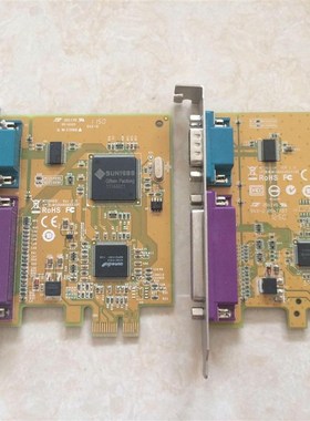 三泰 SUNIX 25针LPT并口+9针CzOM串口二合一扩展卡 MIO6469A WIN7