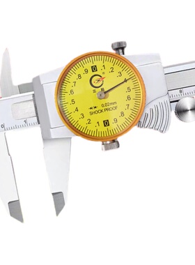 现货速发三陆不锈钢带表卡尺0-150MDM高精度带表游标卡尺0-200迷