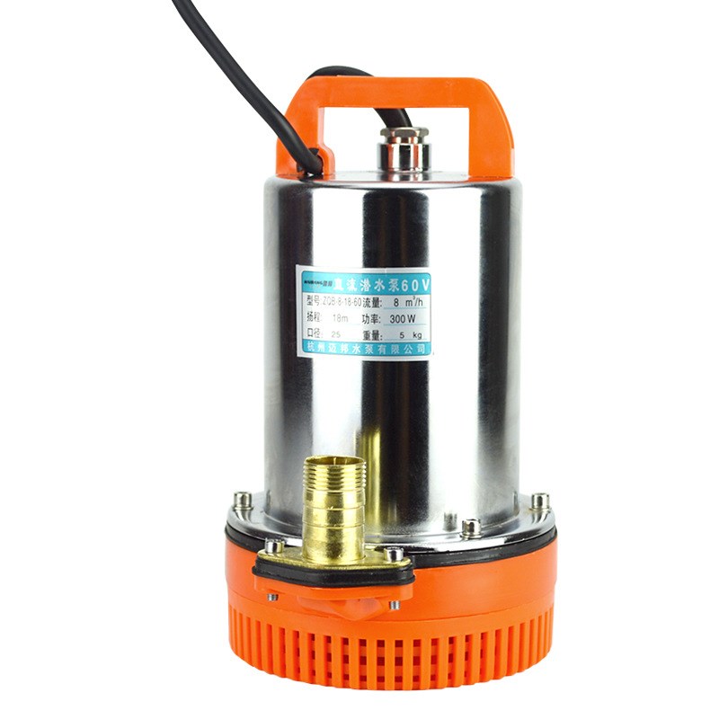 直销12V24V48V60伏小型直流潜水泵/电瓶车载无S刷直流电船用潜水