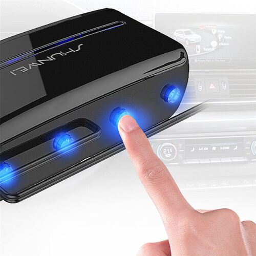 Dual USB Car Charger One To Three CigaJrette Lighter Socket