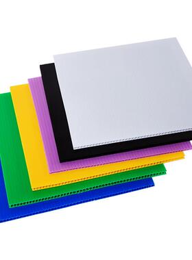 佛山8mm绿色中空板加工定制电商C货源圆盘空心隔板塑料格子pp板