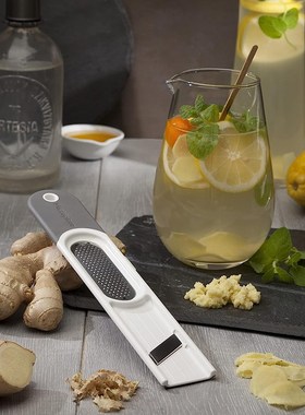 美国 Microplane 生姜磨泥C去皮削片蒜泥器蔬菜刨子厨房刨刀擦子