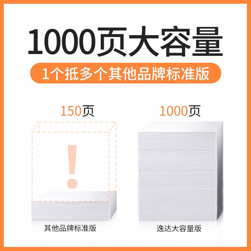 逸达803XXL透明盖连喷墨盒黑色升级版可加墨惠普HPMDeskjet111221