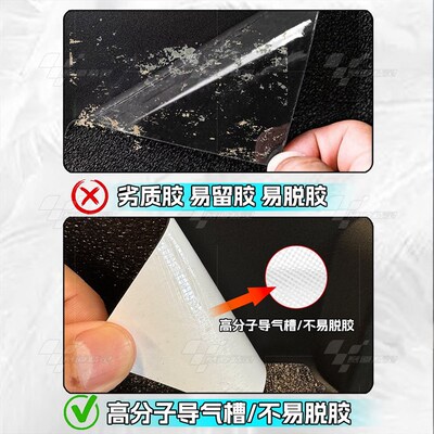 适用凯旋Daytona660磨砂油箱C贴加厚防滑鱼骨贴车身保护防刮改装