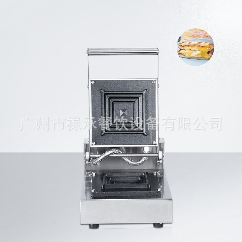 商用热压吐司机三明治机爆浆珍珠方包封边三文治机热压方形面包机