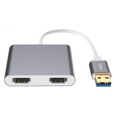 USB 3.0 to Dual HDMI-Compatible USB 3.0 ConvertSer 2 in 1 US