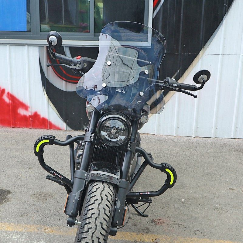 适用奔达灰石250前挡风板风挡w玻璃BD250-16A改装风挡导流罩扩展