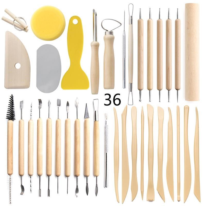 陶艺工具36件j套装粘土泥泥塑打孔器擀面杖割雕刻刀细节针,文具电教/文化用品/商务用品,文创/手作/文化用品,淘宝优惠券,粉丝福利购,淘宝优惠卷