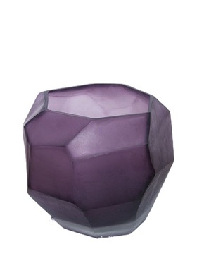 高亿现代简约玄关紫色玻璃刻模z花瓶居家创意新款设计师样板房装