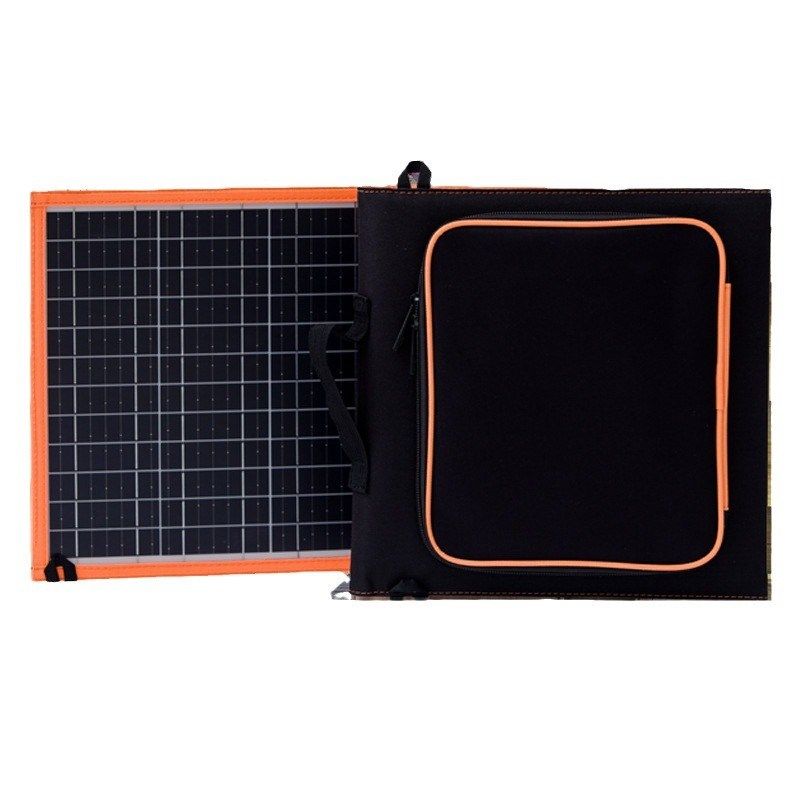 单晶30Wc太阳能折叠包 18V双USB户外携便式充电光伏板太阳能充电