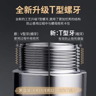 名品BT40刀柄动平衡数控BT30ER夹头3C2CNC20加工中心16高精度25/4