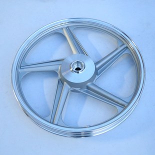 适用喜运弯梁车HJ11m0 2D前轮后轮铝合金车轮轮毂钢圈