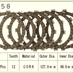 81LT2z50S Quadsport250 铃木 GS250T 离合器片 GSX250