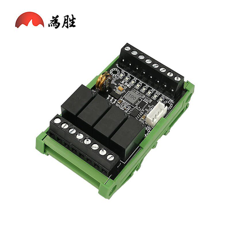 为胜国产简易PLC工控板 FX1N-10MR 6MR 继电器国V产三凌在线监控