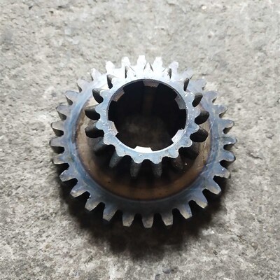 南机床CY6140/6150车床2云095双联齿轮Z17/30模数3花X键635*10