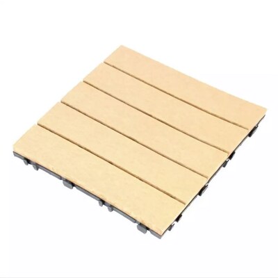 Freeshipping 30X30CM Garden Floor Patio Tiles Wood and .Plas