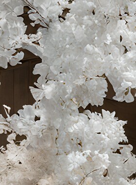 不锈钢室内艺术白色铁树售楼处大型景观酒店艺R术落地装置大摆件