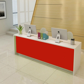 店铺收银台简约前台桌房地产中介前台I桌吧台柜台公司前台接待台